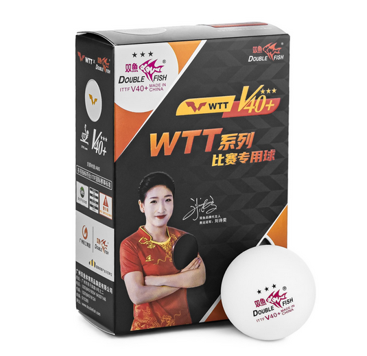 Double fish WTT V40+ Table Tennis Ball