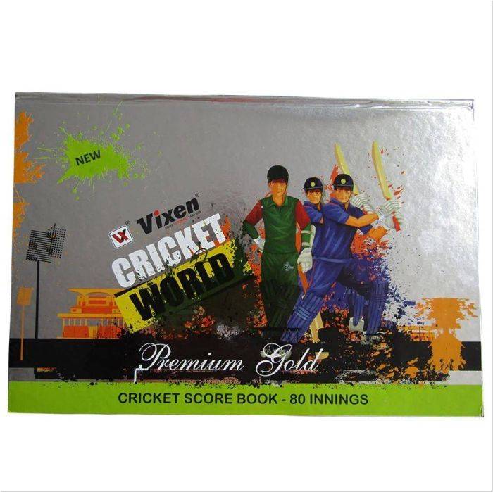 Vixen 951 Premium Gold Cricket Score Book