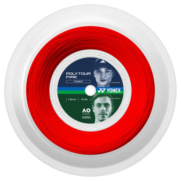 Yonex PolyTour Fire Tennis String In Red Color