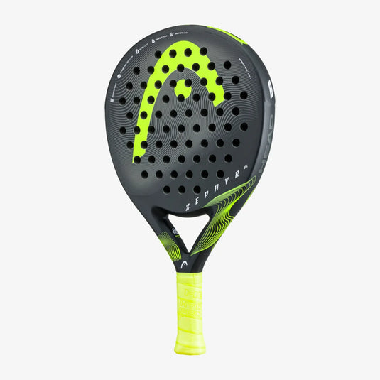 Head Zephyr UL 2023 Padel Racquet black yellow side